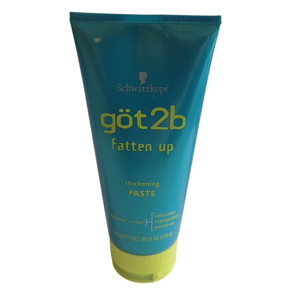 Schwarzkopf got2b Fatten Up‎ Thickening Paste 6 oz Volumizing Hair Styling Paste